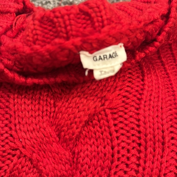 Garage Red Cable-knit Sweater Size XS Great Condition - Picture 5 of 5